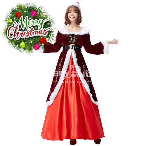 【In Stock】Christmas Cosplay Christmas Party Queen Costume Costumes