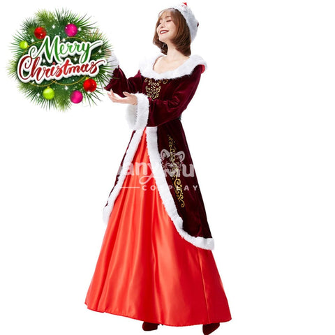 【In Stock】Christmas Cosplay Christmas Party Queen Costume Costumes