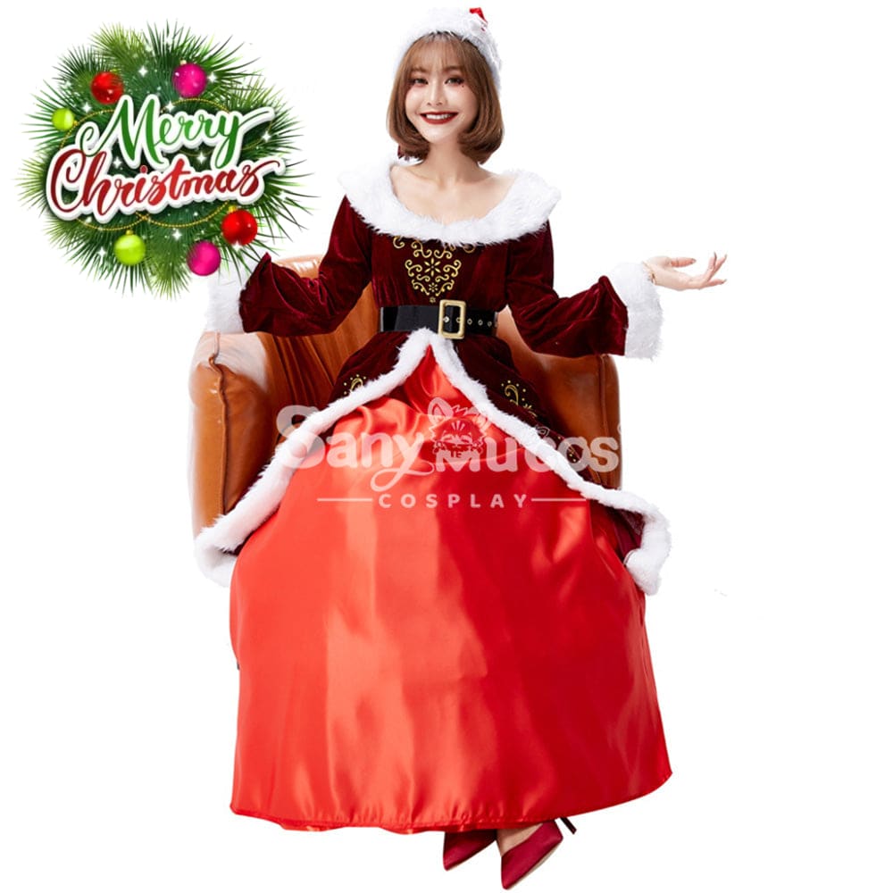 【In Stock】Christmas Cosplay Christmas Party Queen Costume Costumes