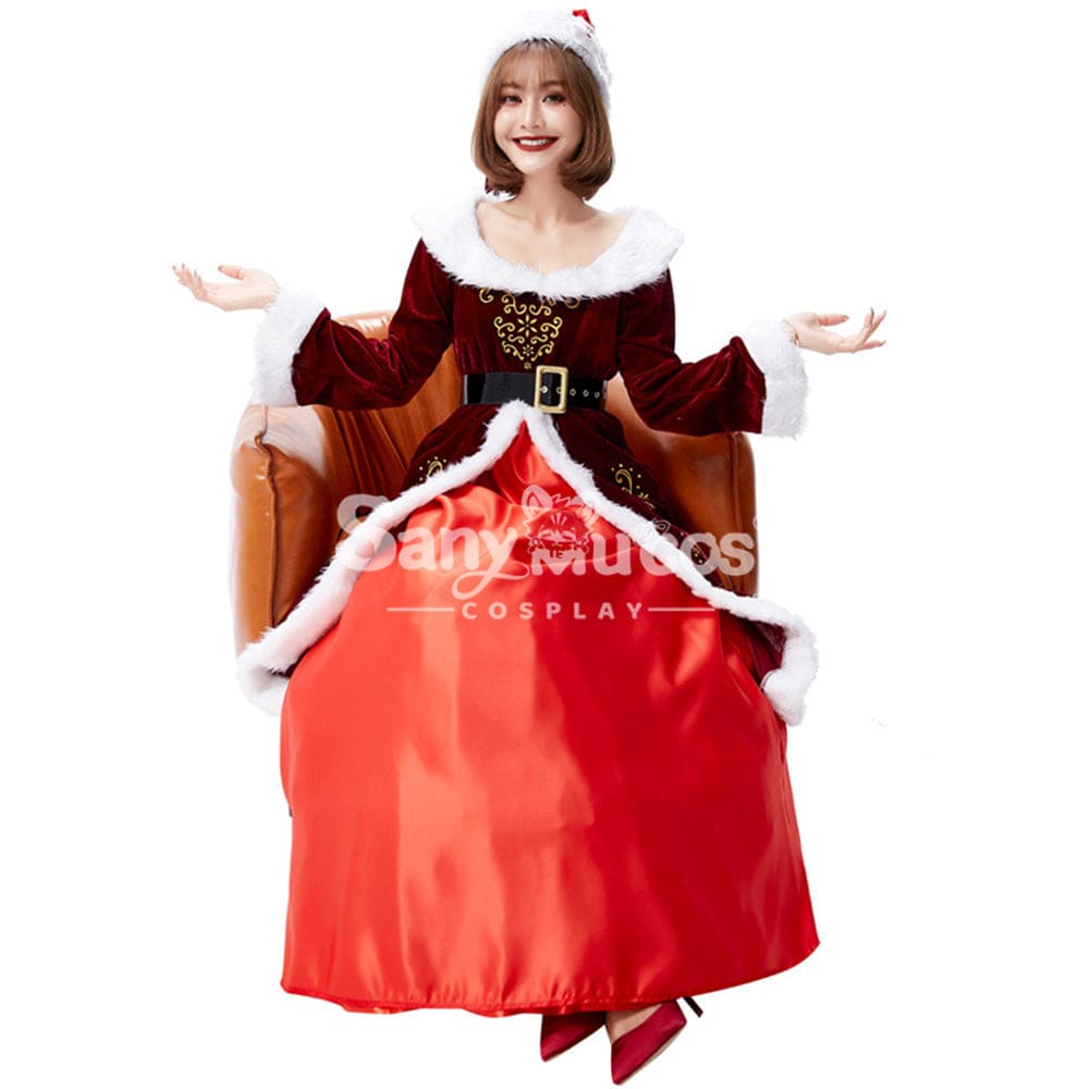 【In Stock】Christmas Cosplay Christmas Party Queen Costume Costumes