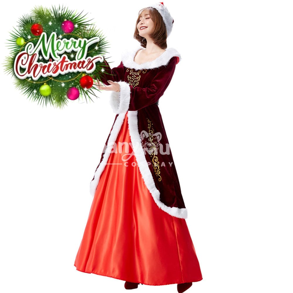 【In Stock】Christmas Cosplay Christmas Party Queen Costume Costumes