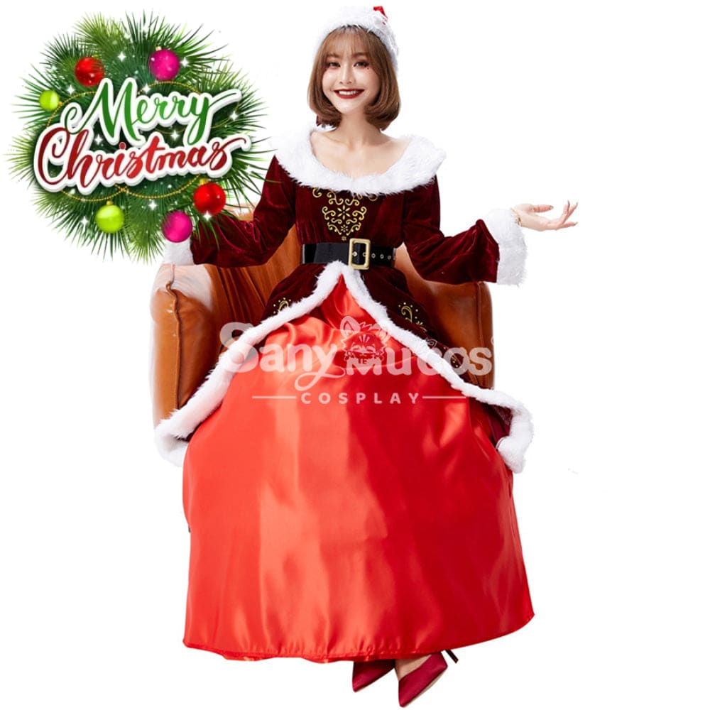 【In Stock】Christmas Cosplay Christmas Party Queen Costume Costumes