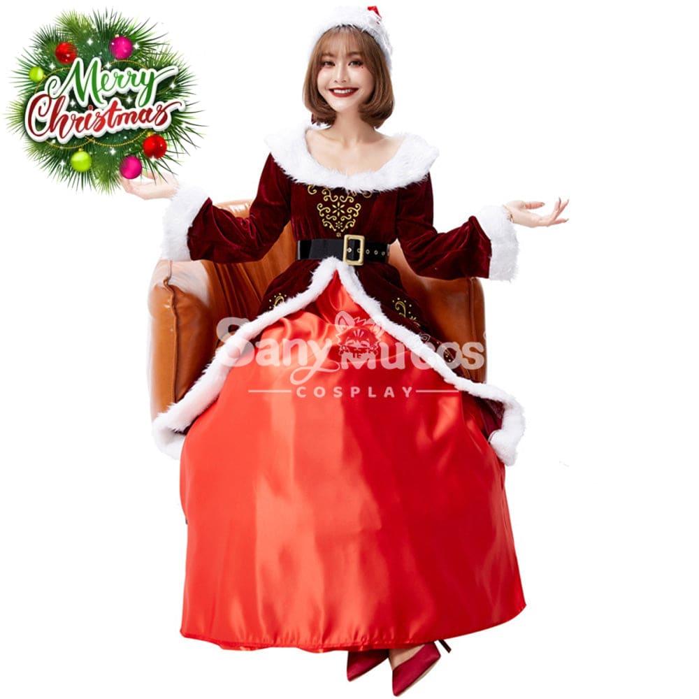 【In Stock】Christmas Cosplay Christmas Party Queen Costume Costumes