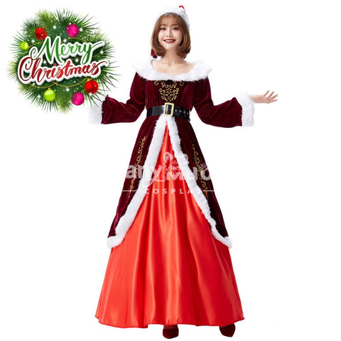 【In Stock】Christmas Cosplay Christmas Party Queen Costume Costumes