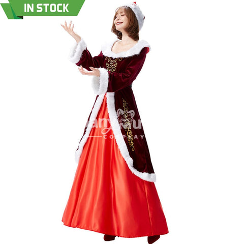 【In Stock】Christmas Cosplay Christmas Party Queen Costume Costumes