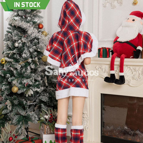 【In Stock】Christmas Cosplay Christmas Plaid Costume Costumes