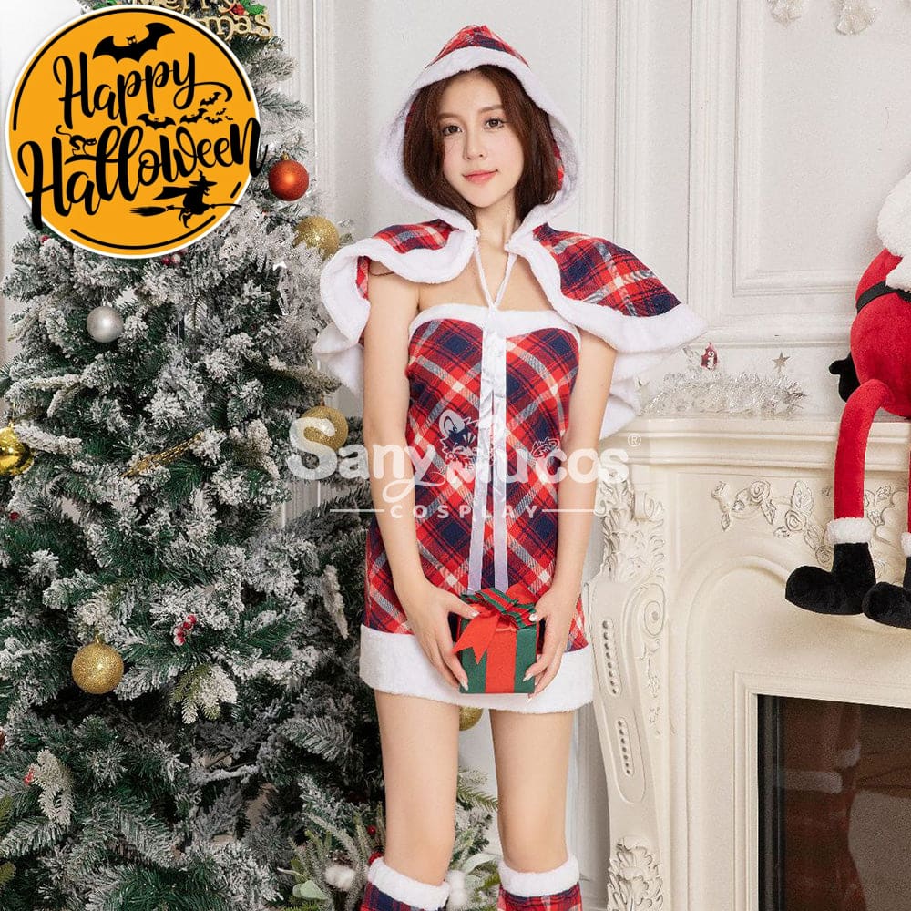 【In Stock】Christmas Cosplay Christmas Plaid Costume Costumes