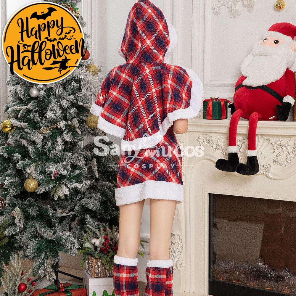 【In Stock】Christmas Cosplay Christmas Plaid Costume Costumes