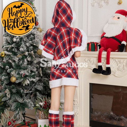 【In Stock】Christmas Cosplay Christmas Plaid Costume Costumes