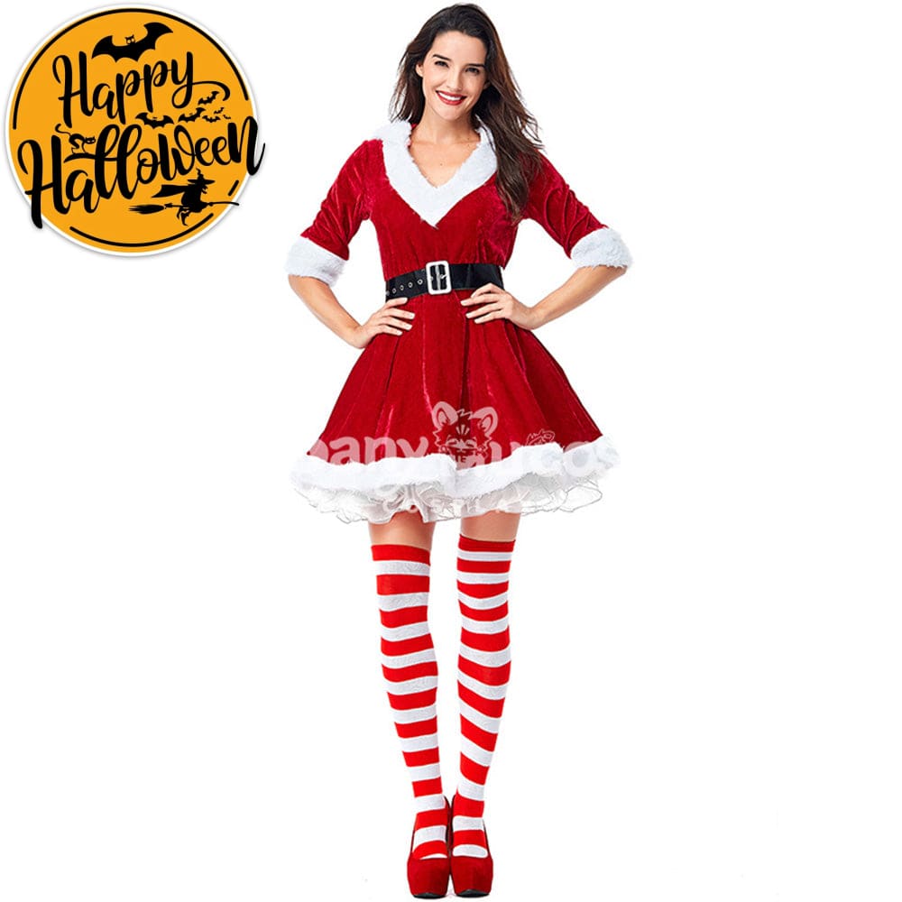 【In Stock】Christmas Cosplay Christmas Puffy Skirt Costume Costumes
