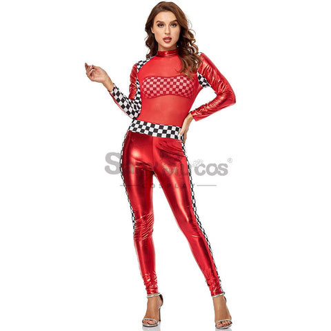 【In Stock】Christmas Cosplay Racing Jumpsuit Costume Costumes