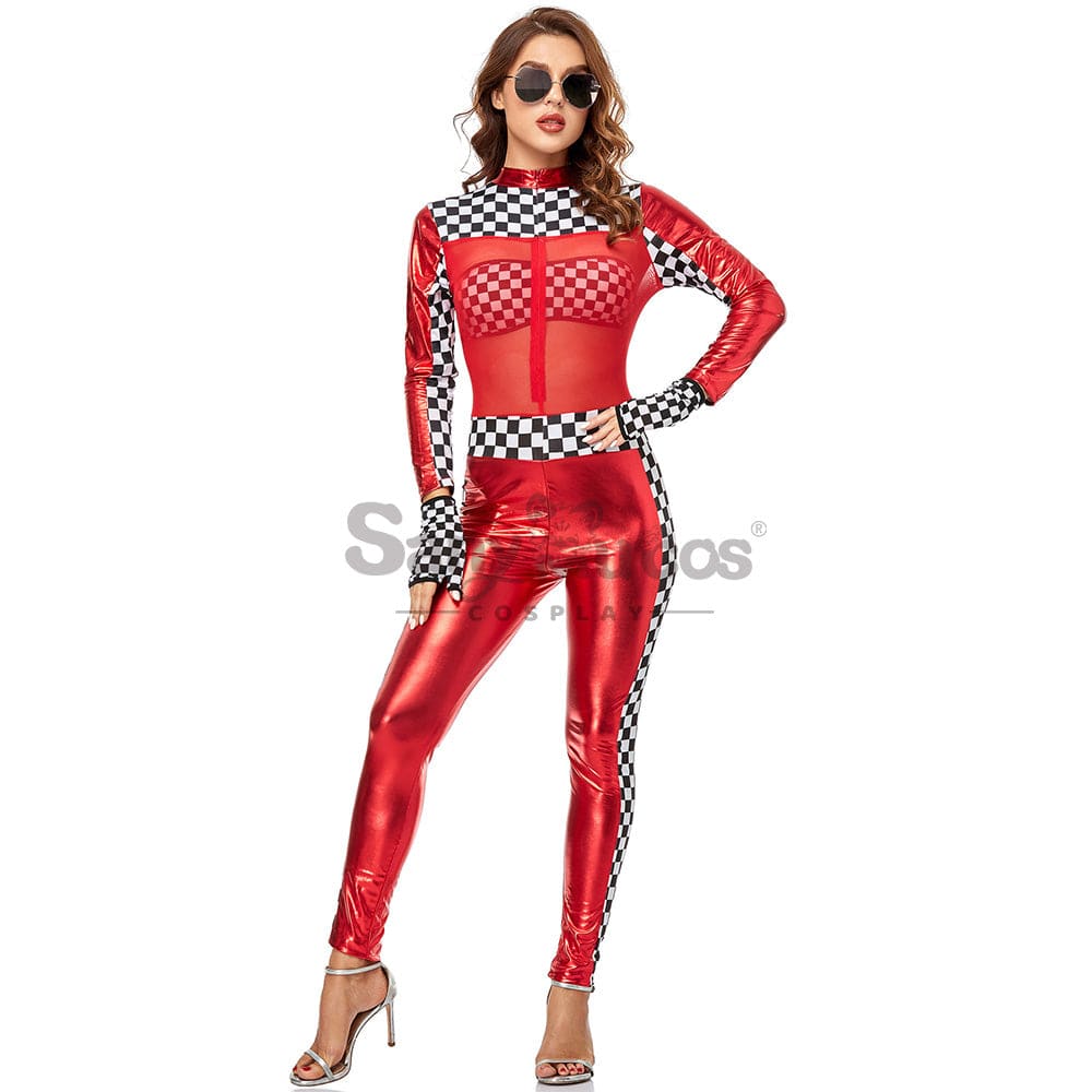 【In Stock】Christmas Cosplay Racing Jumpsuit Costume Costumes