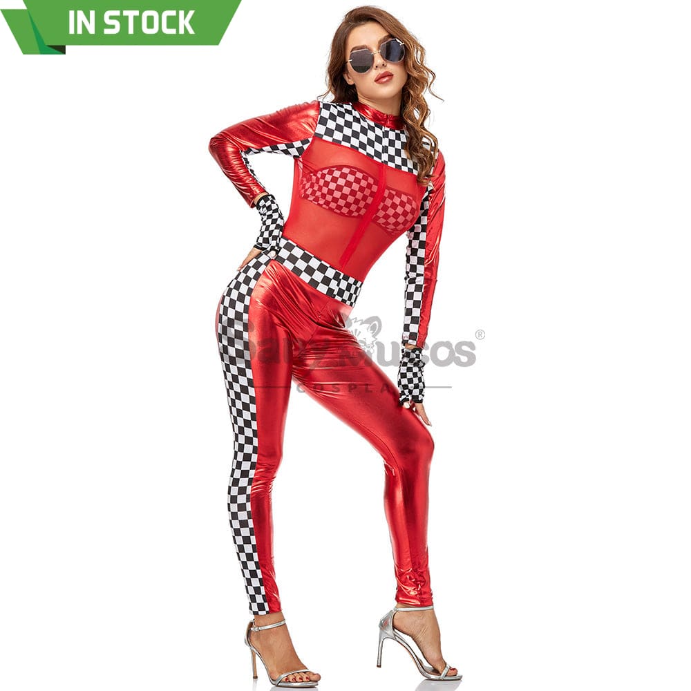 【In Stock】Christmas Cosplay Racing Jumpsuit Costume Costumes