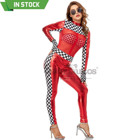 【In Stock】Christmas Cosplay Racing Jumpsuit Costume Costumes