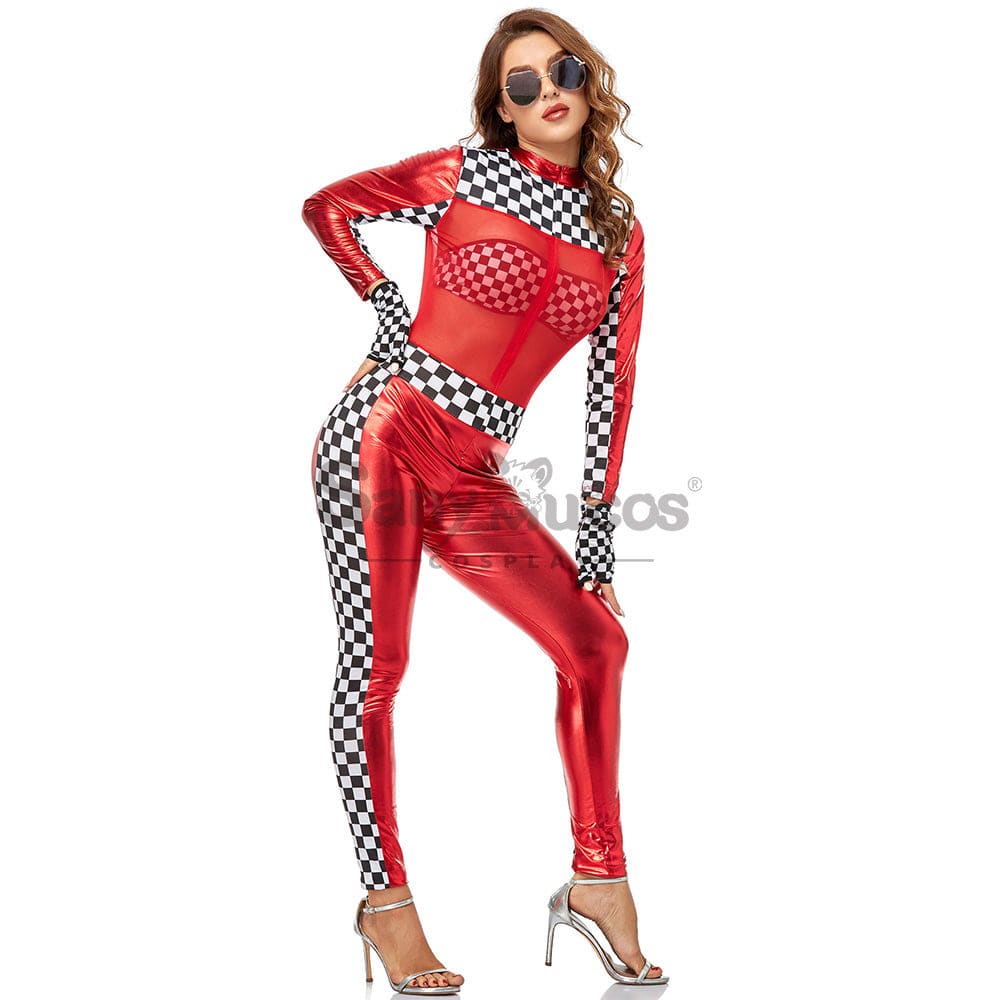 【In Stock】Christmas Cosplay Racing Jumpsuit Costume Costumes