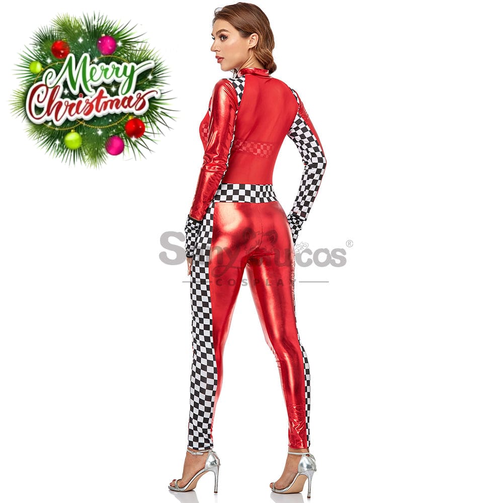 【In Stock】Christmas Cosplay Racing Jumpsuit Costume Costumes