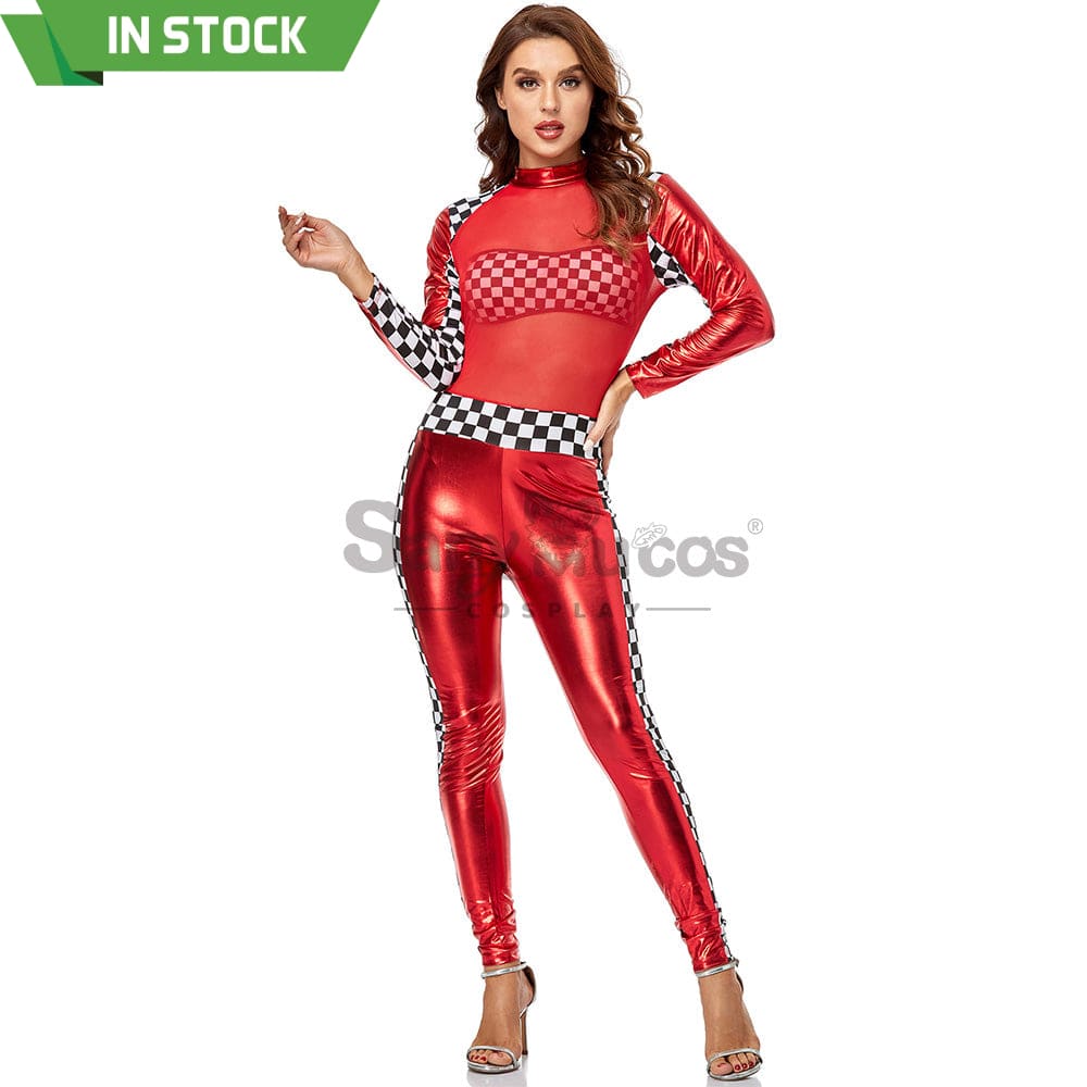 【In Stock】Christmas Cosplay Racing Jumpsuit Costume Costumes