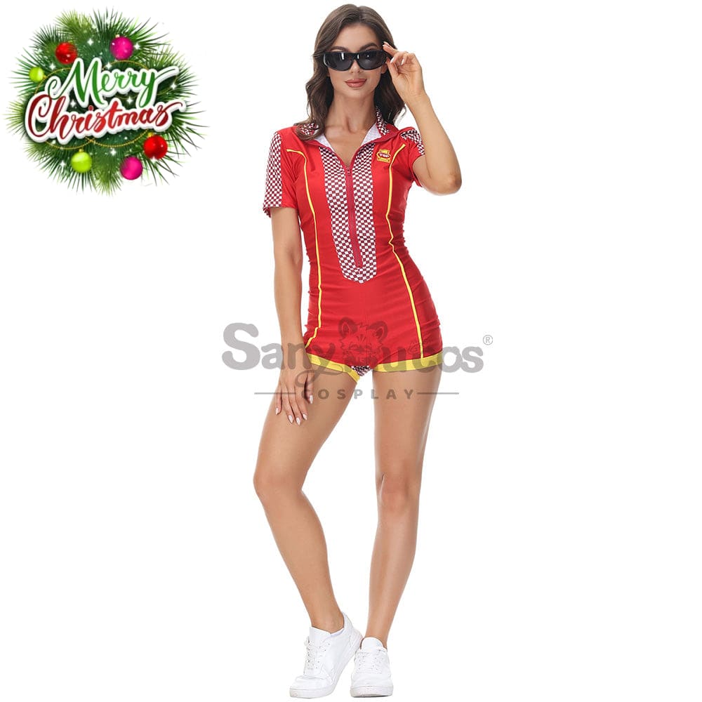 【In Stock】Christmas Cosplay Racing Suit Costume Costumes