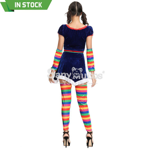 【In Stock】Christmas Cosplay Rainbow Christmas Dress Costume Costumes