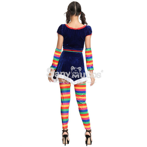 【In Stock】Christmas Cosplay Rainbow Christmas Dress Costume Costumes