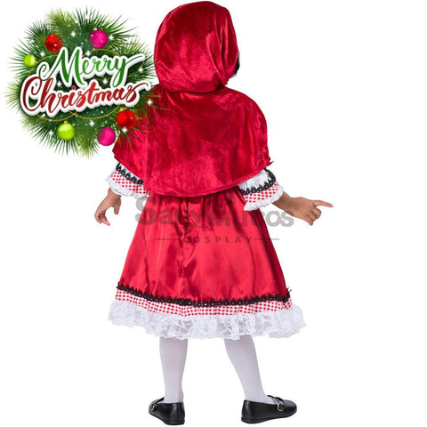 【In Stock】Christmas Cosplay Red Riding Hood Costume Kid Size Costumes