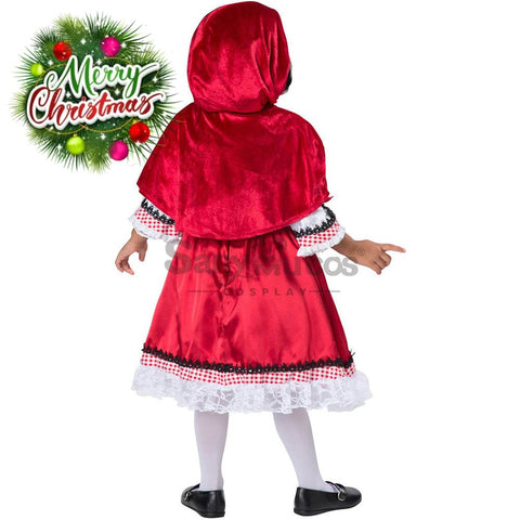 【In Stock】Christmas Cosplay Red Riding Hood Costume Kid Size Costumes