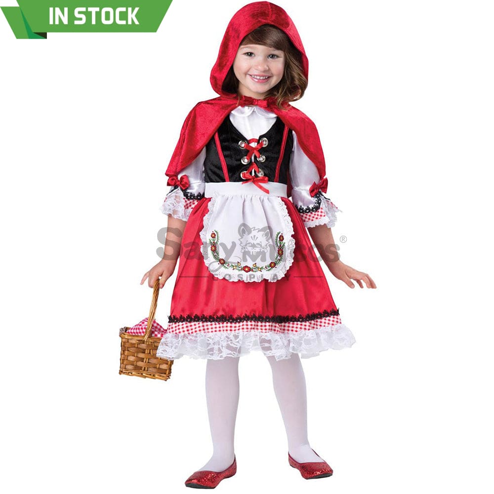 【In Stock】Christmas Cosplay Red Riding Hood Costume Kid Size Costumes