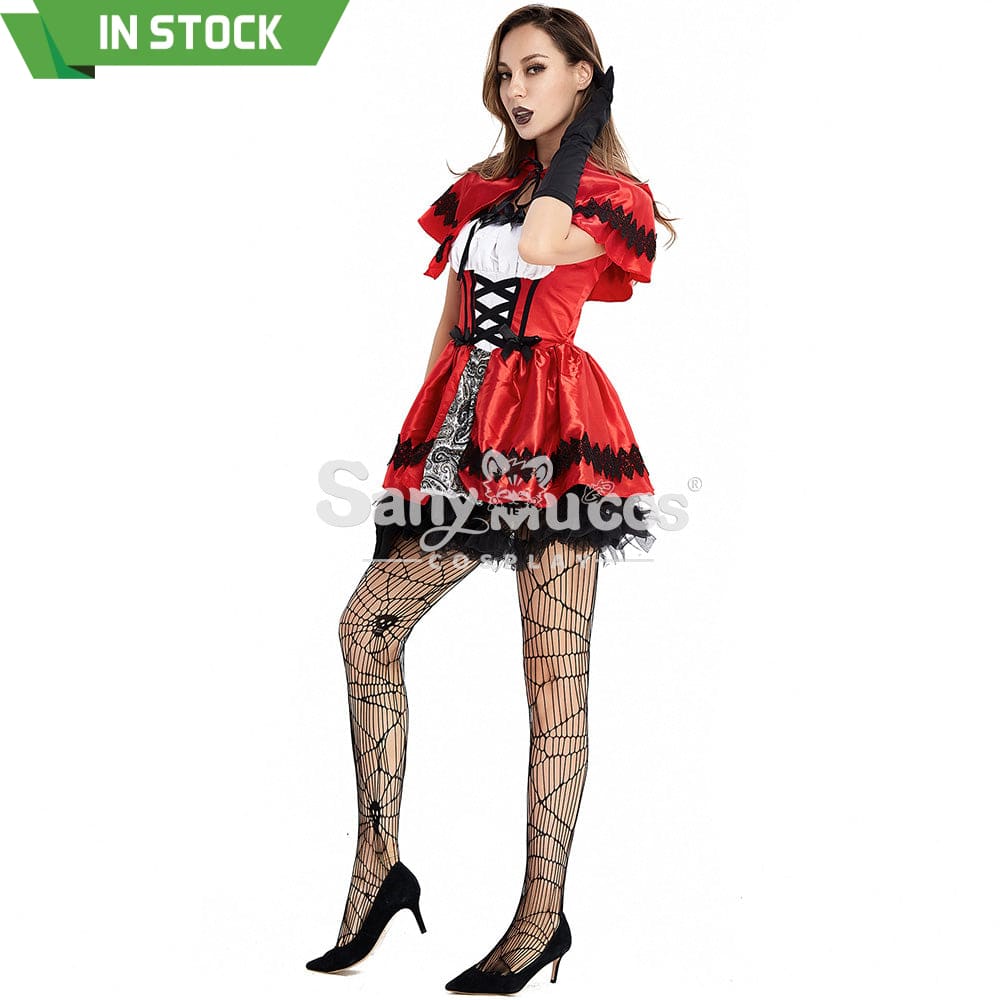 【In Stock】Christmas Cosplay Red Riding Hood Gothic Fashion Costume Costumes