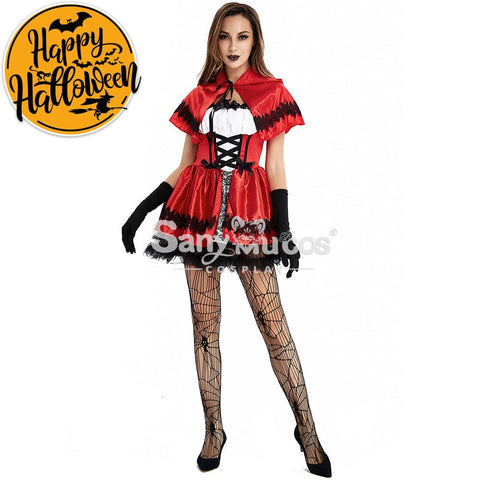 【In Stock】Christmas Cosplay Red Riding Hood Gothic Fashion Costume Costumes