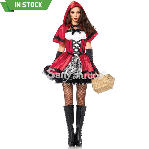 【In Stock】Christmas Cosplay Red Riding Hood Gothic Fashion Costume Costumes