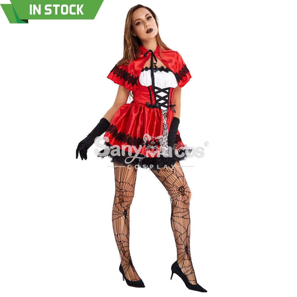 【In Stock】Christmas Cosplay Red Riding Hood Gothic Fashion Costume Costumes