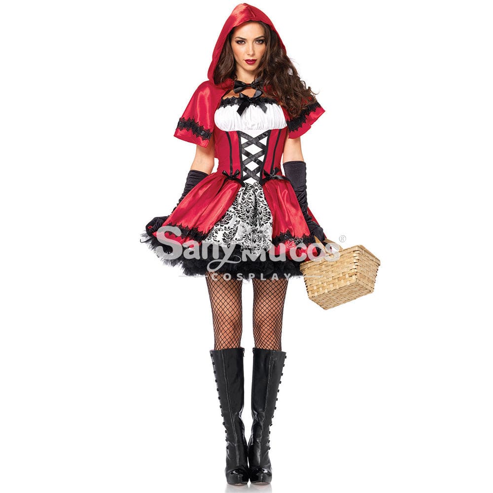 【In Stock】Christmas Cosplay Red Riding Hood Gothic Fashion Costume Costumes