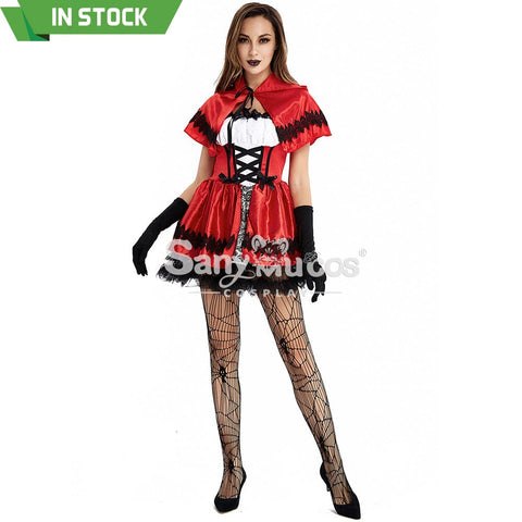 【In Stock】Christmas Cosplay Red Riding Hood Gothic Fashion Costume Costumes