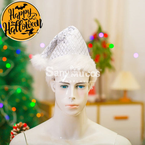 【In Stock】Christmas Cosplay Rhombus Sequins Santa Hat Props Prop
