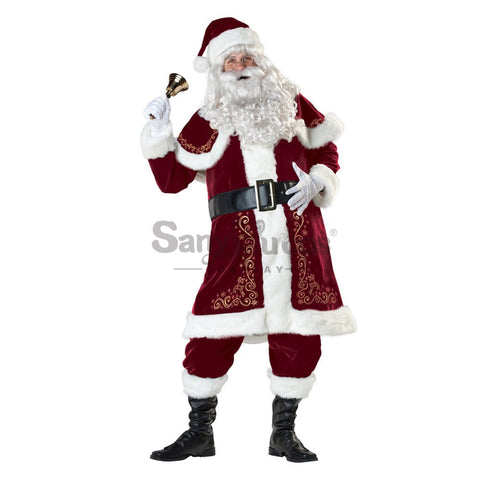 【In Stock】Christmas Cosplay Santa Claus Costume Long Coat Edition Costumes