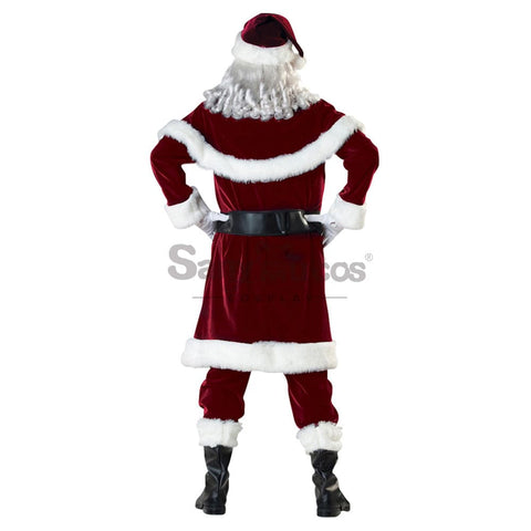 【In Stock】Christmas Cosplay Santa Claus Costume Long Coat Edition Costumes