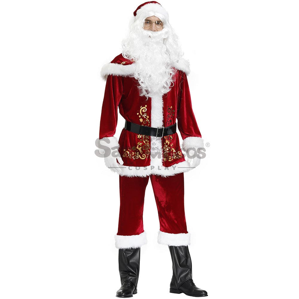 【In Stock】Christmas Cosplay Santa Claus Costume Long Coat Edition Costumes