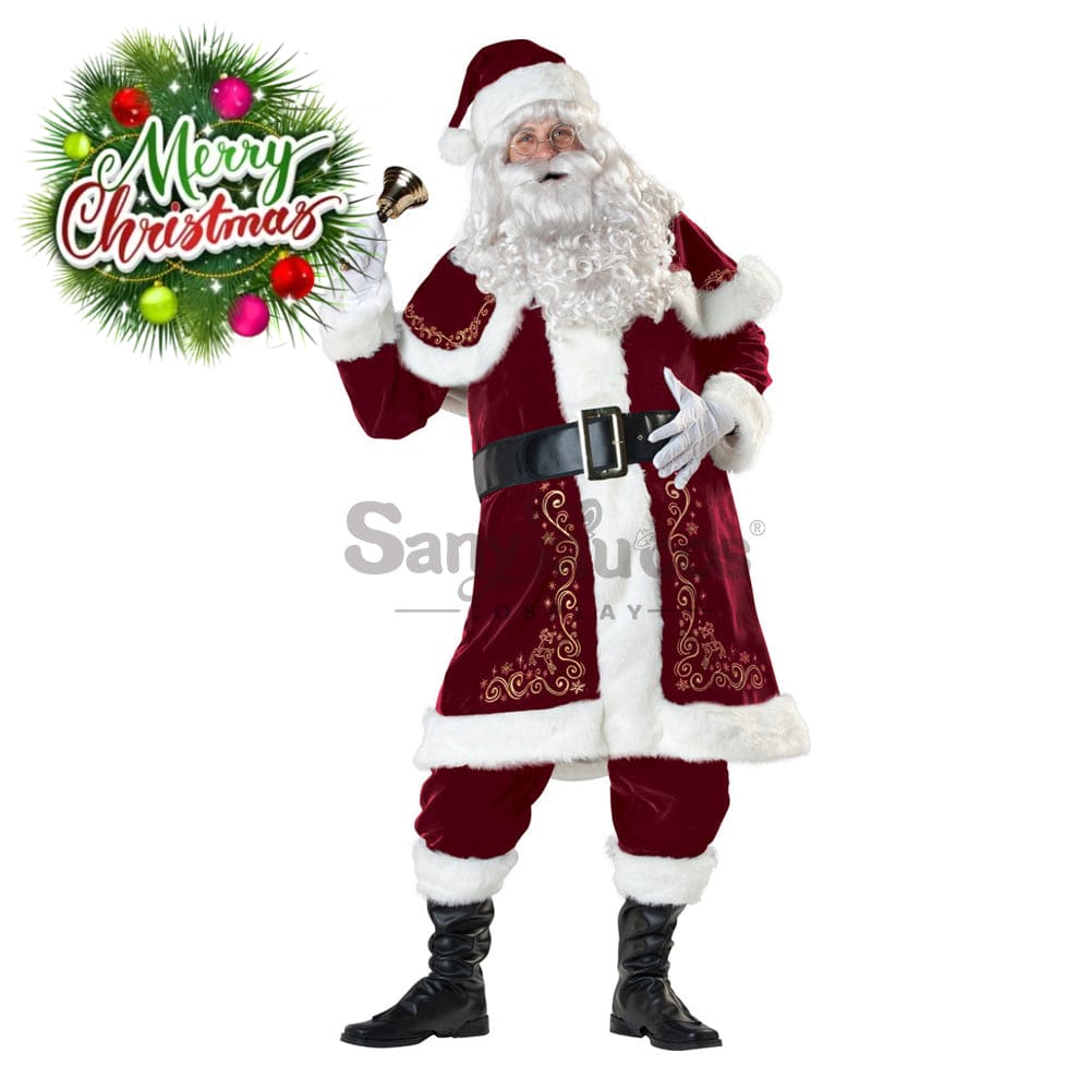 【In Stock】Christmas Cosplay Santa Claus Costume Long Coat Edition Costumes