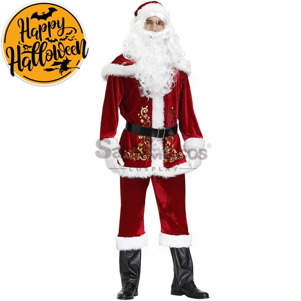【In Stock】Christmas Cosplay Santa Claus Costume Long Coat Edition Costumes