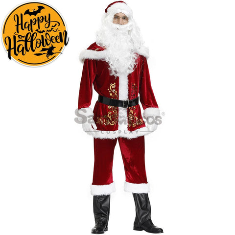 【In Stock】Christmas Cosplay Santa Claus Costume Long Coat Edition Costumes