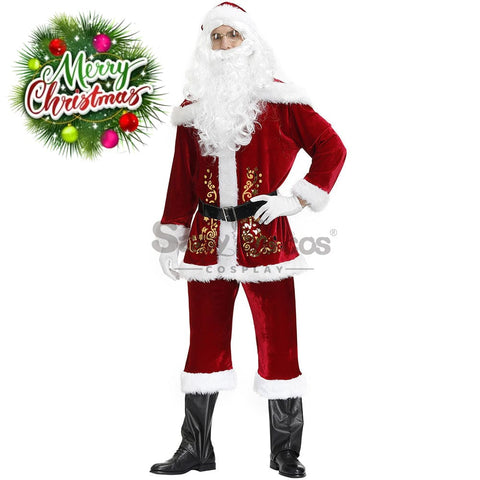 【In Stock】Christmas Cosplay Santa Claus Costume Long Coat Edition Costumes