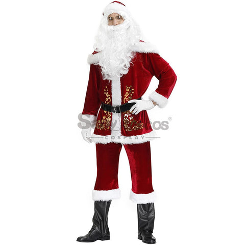 【In Stock】Christmas Cosplay Santa Claus Costume Long Coat Edition Costumes