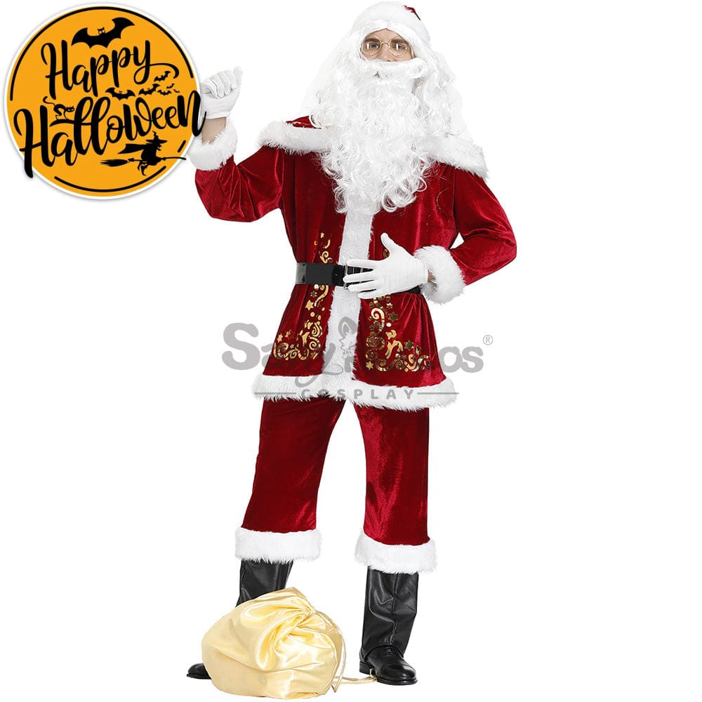 【In Stock】Christmas Cosplay Santa Claus Costume Long Coat Edition Costumes