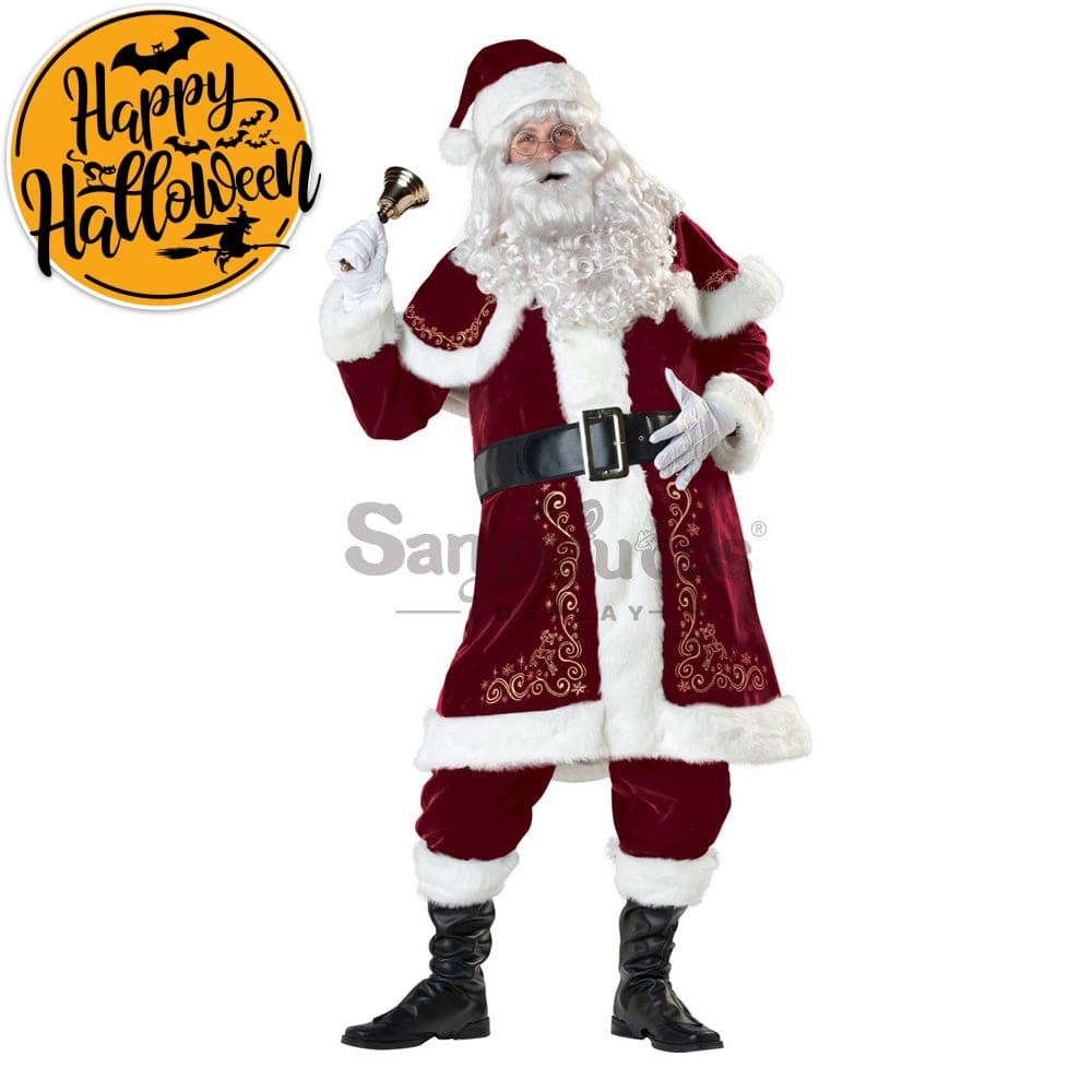 【In Stock】Christmas Cosplay Santa Claus Costume Long Coat Edition Costumes
