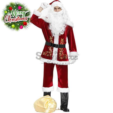 【In Stock】Christmas Cosplay Santa Claus Costume Long Coat Edition Costumes