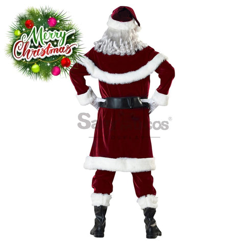 【In Stock】Christmas Cosplay Santa Claus Costume Long Coat Edition Costumes