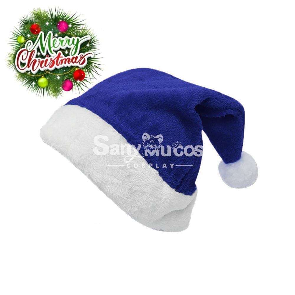 【In Stock】Christmas Cosplay Short Velvet Santa Hat Props Shoes Boots