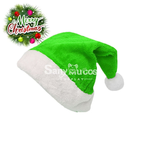 【In Stock】Christmas Cosplay Short Velvet Santa Hat Props Shoes Boots