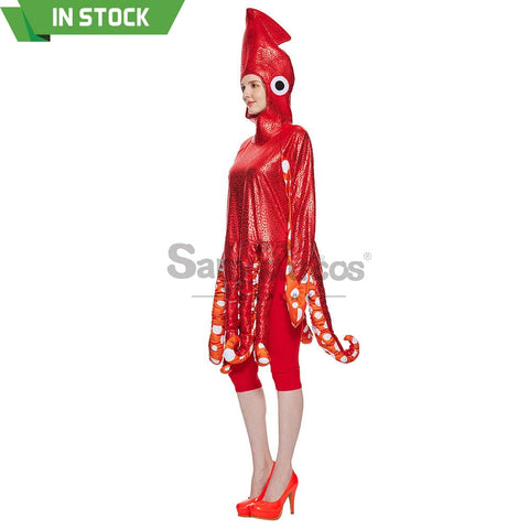 【In Stock】Christmas Cosplay Squid Costume Costumes