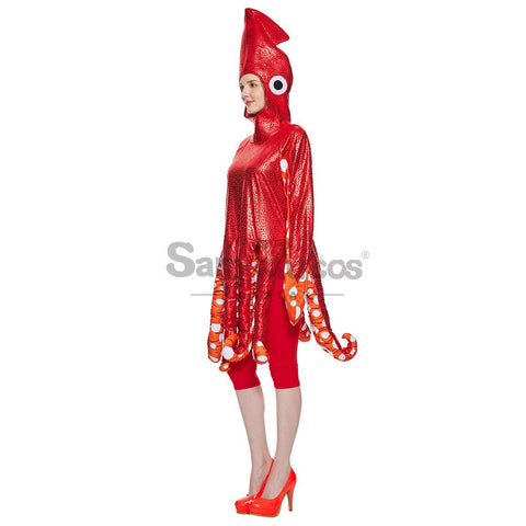 【In Stock】Christmas Cosplay Squid Costume Costumes